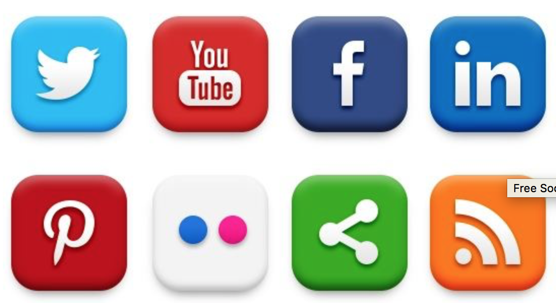 Miniture version of Social Media Icons