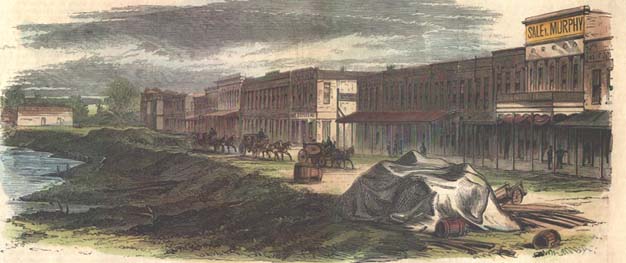 Illustration depicting the city's yellow fever epidemic of 1873