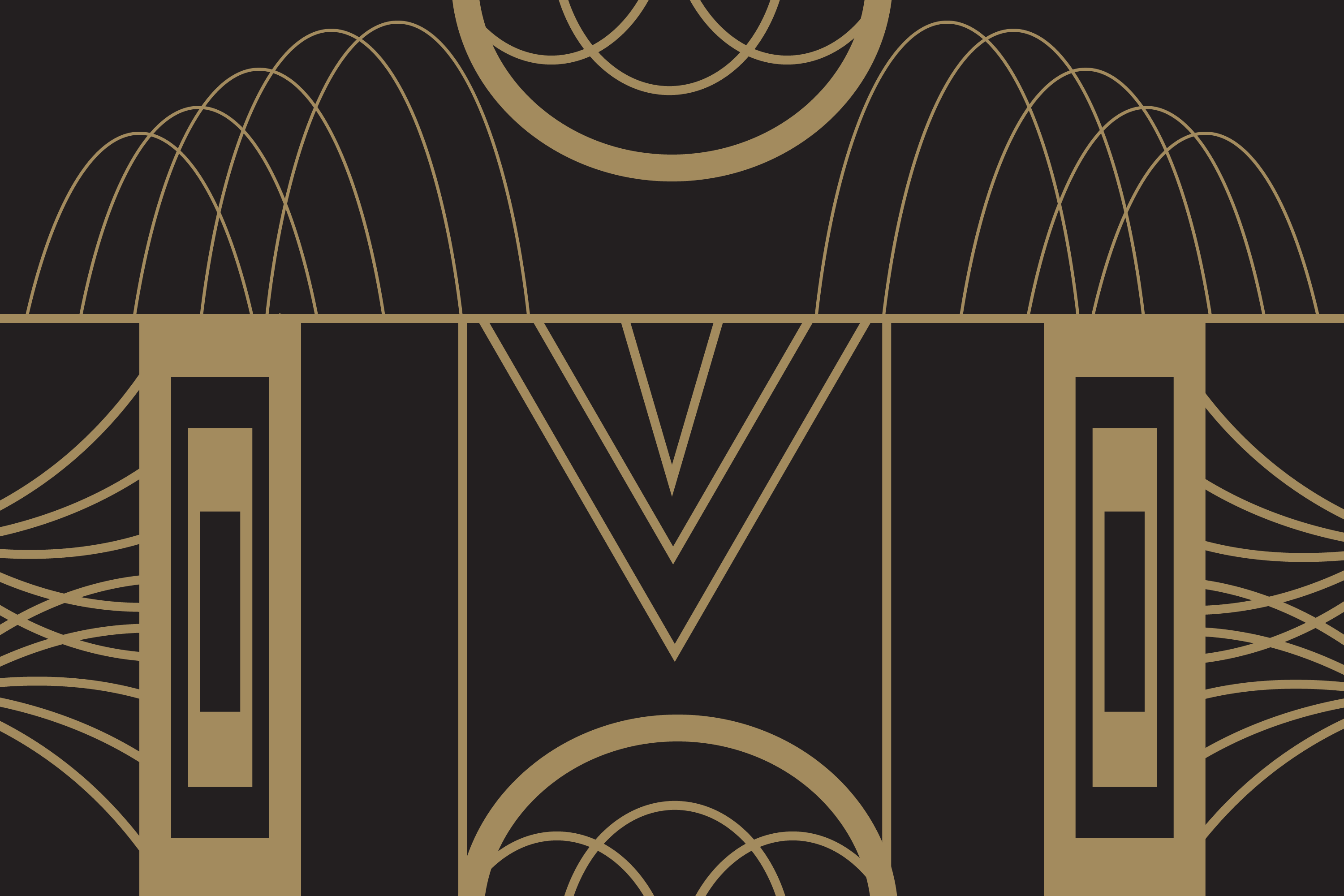 Gold and Black Art Deco Design