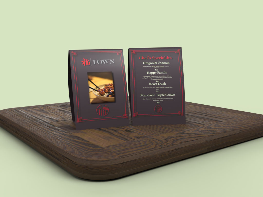 TOWN Restaurant Table Tent