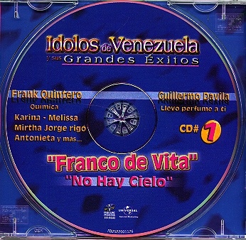 Idolos de Venezuela, Bandeja y CD