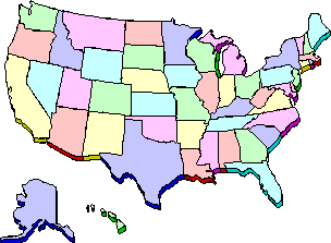 The United States Clickable Map