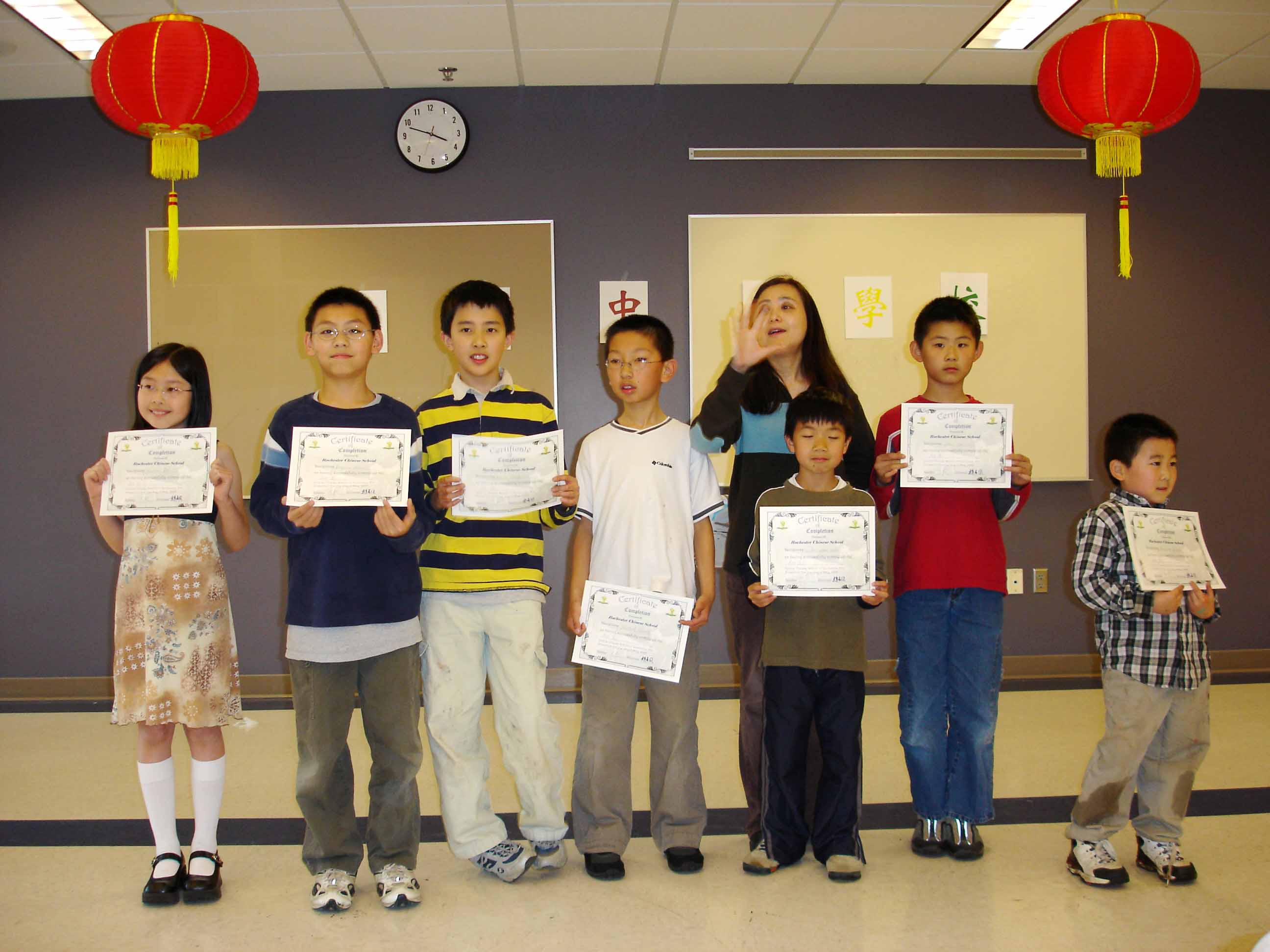 Rochester Chinese School Calendar