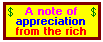 a Note of Appreciation from the Rich