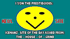 Icemanz` Site of the Day Award