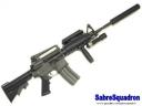 TM M4A1 RIS with flash light and silencer