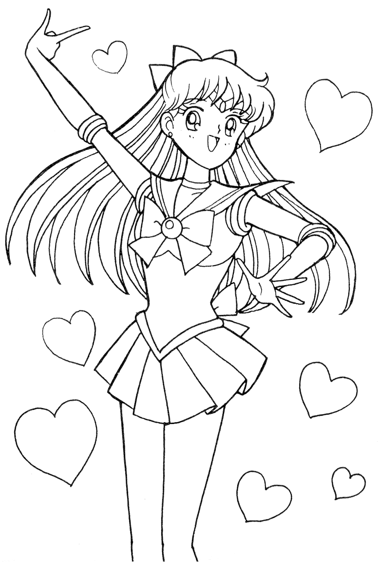 sailor venus manga coloring pages - photo #16