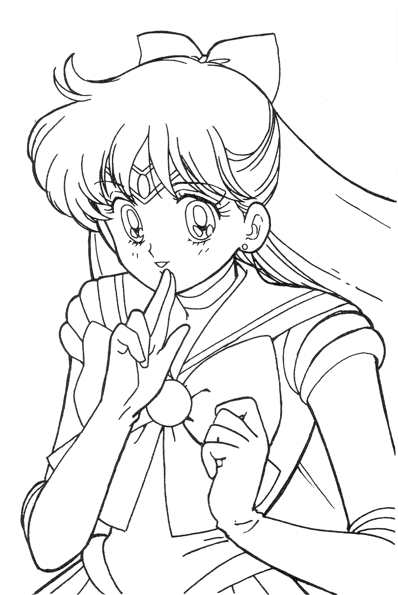sailor venus manga coloring pages - photo #10