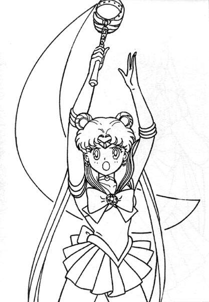 Jamie-lain's Sailor Moon Colouring Book