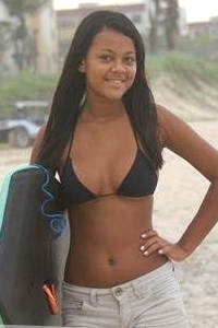 hot ragazze teen nere della favela a spiaggia