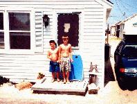 Adam and Luke at Midway Beach