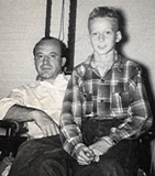 Robert and youngest son David, circa 1940s