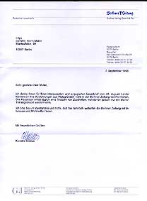 Brief an L&Ouml;PA Berlin