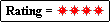 Rating - 4 Stars