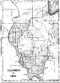 1822 Illinois map