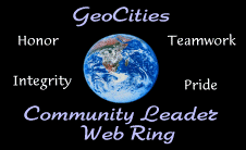 Proud to be A GeoCities Community Leader!