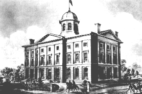 Original drawing for Portland, Or. Pioneer Custom House, Post Office and Courthouse