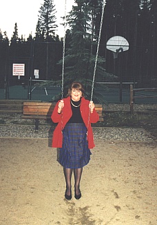Diane on swing