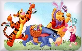 "Happy Easter from Pooh and the Gang"