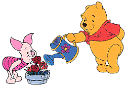 "WOW Pooh, just like these flowers, Mikayla is growing so big."