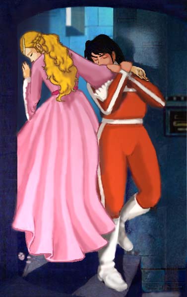 Keith & Allura in Meeting on the Turret Stairs