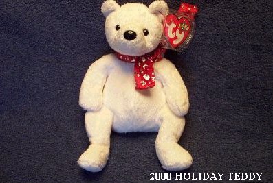 2000 holiday teddy beanie baby