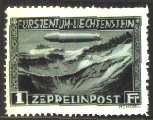 Liechtenstein 1931 zeppelin post issue.