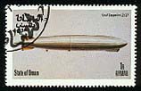 The GRAF ZEPPELIN, LZ-127, is shown on this 1B stamp from Dhufar.