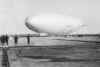 US Navy airship LOS ANGELES, formerly German airship LZ-126.  Click this photo to see a larger version.