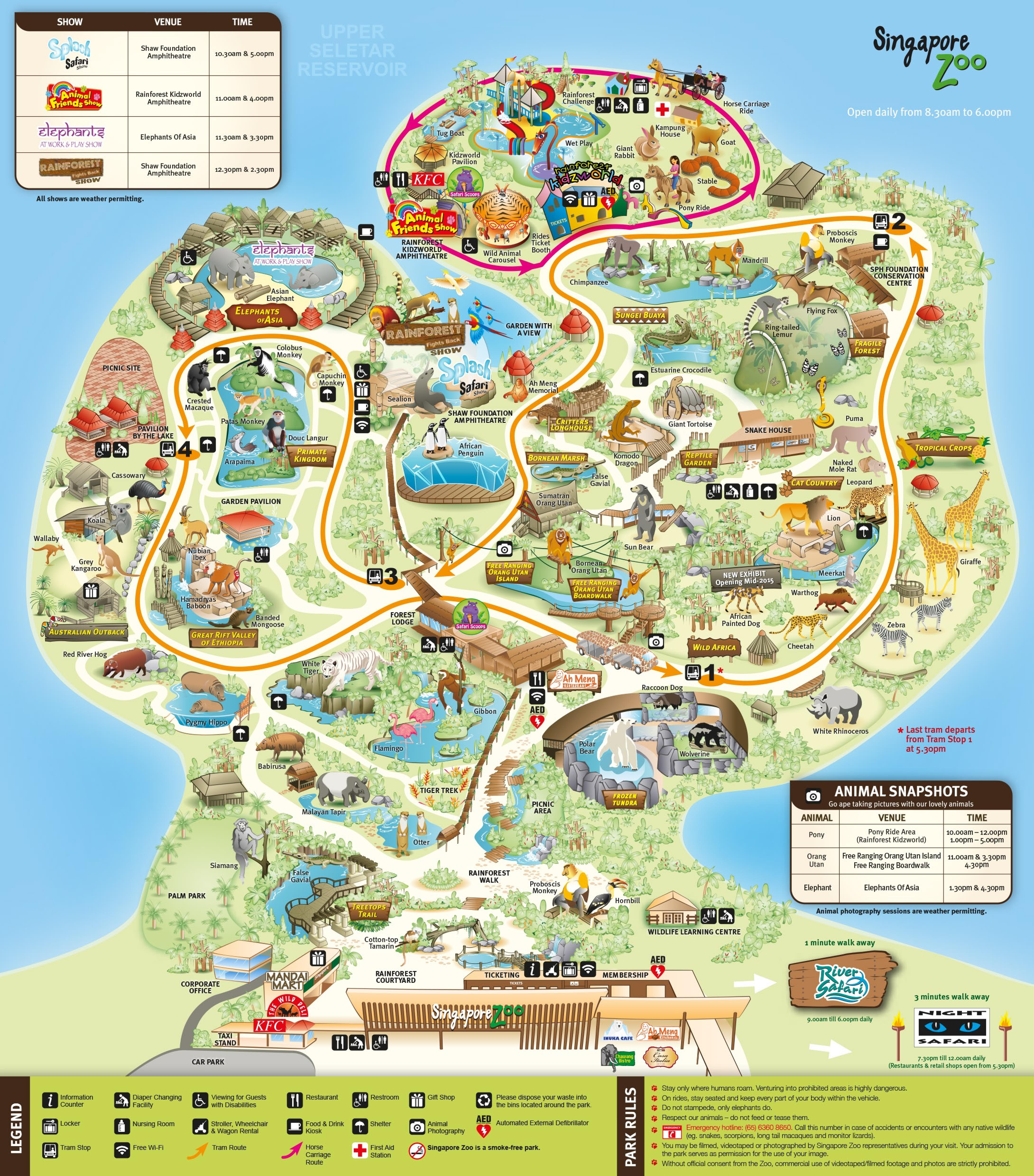 SG Zoo Park Map