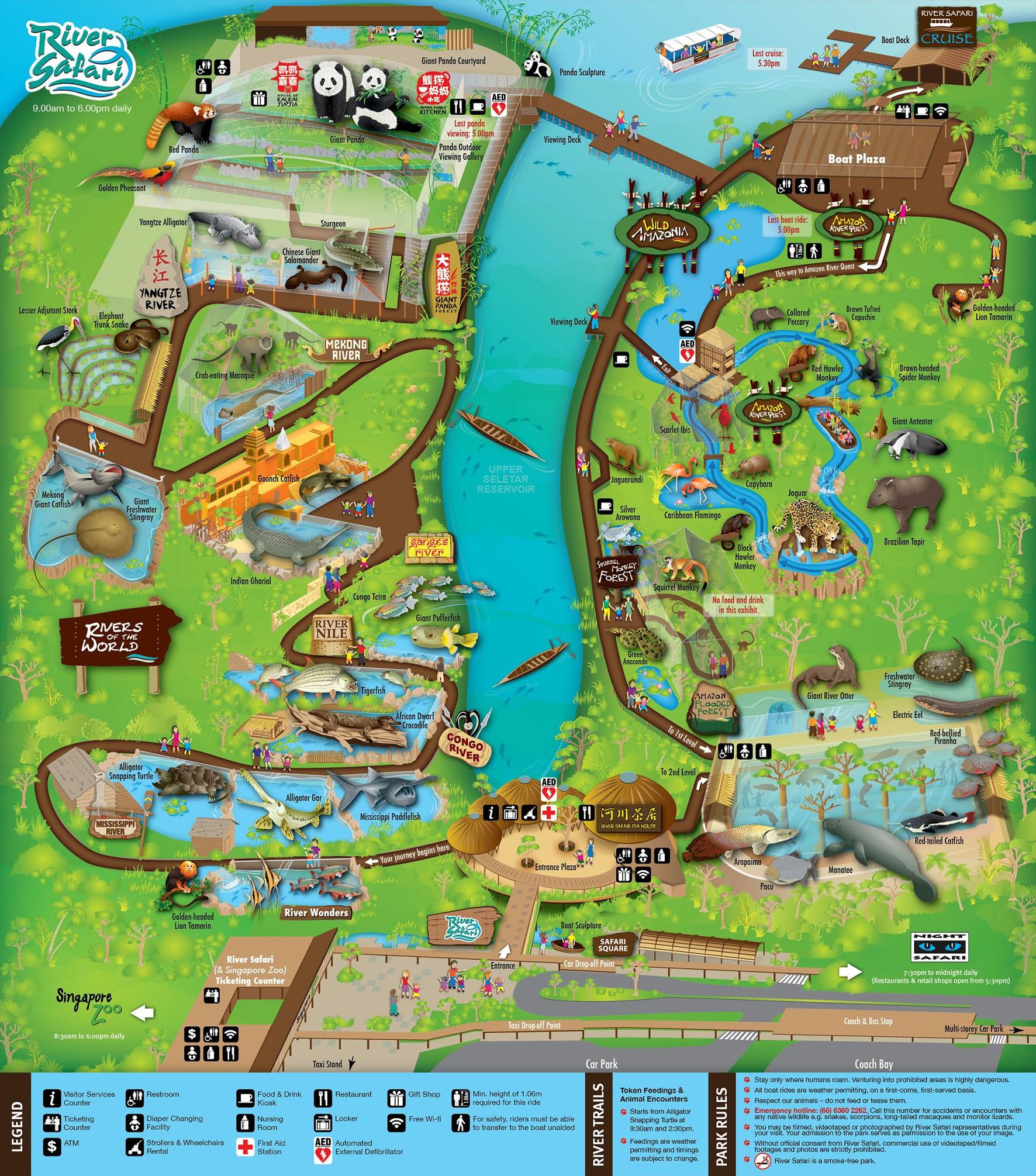 River Safari Map