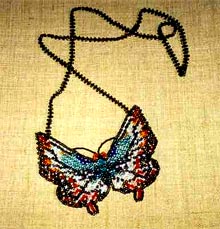 Necklace Butterfly and the link to brief Review of Brenda Starr