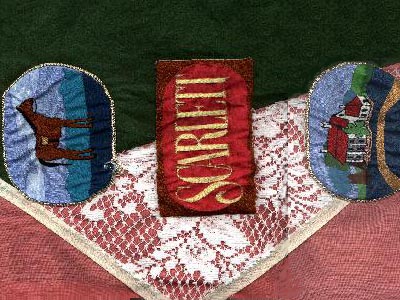 Fragment of the Quilt Royal Dalton and link to the Review of Scarlett