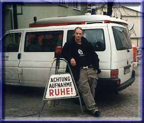 Auf dem Set