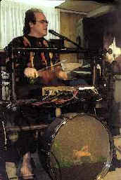 Vince drums whole band of music in his performance! (watercolor picture)