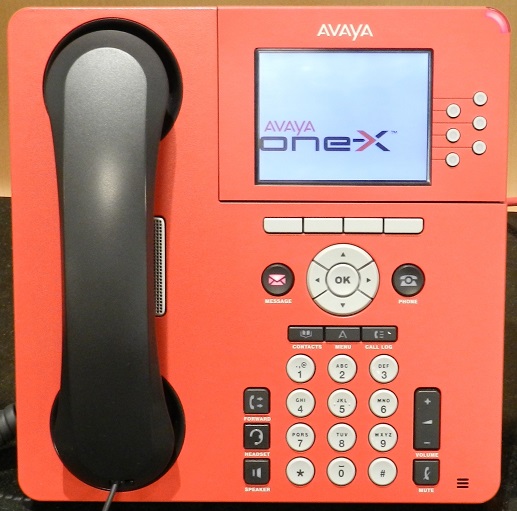 photo of Avaya VoIP telephone