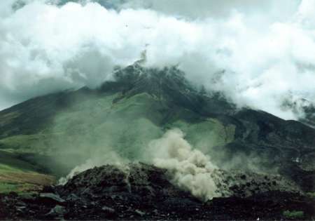 Vulco Mayon em Albay, Filipinas 28 de junho de 2001