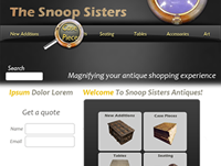 Snoop Sisters site design thumbnail