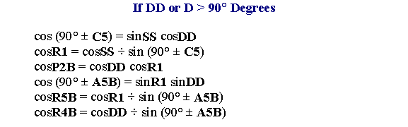 Deck Angle exceeds 90 Degrees Formulas