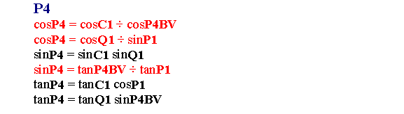 P4 Formulas
