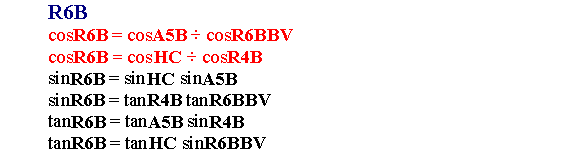 R6B Formulas