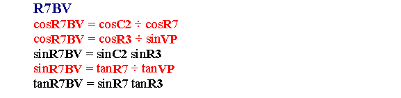 R7BV Formulas