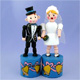 bride & groom push puppets...lots of fun