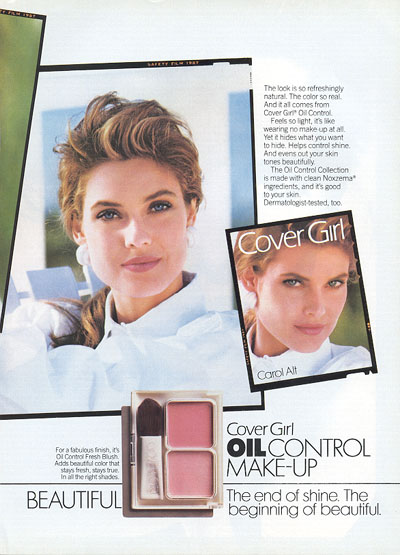 Carol Alt Cover Girl Ads Page