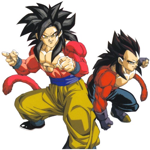 SSJ4 Son Gokou and SSJ4 Vegeta!