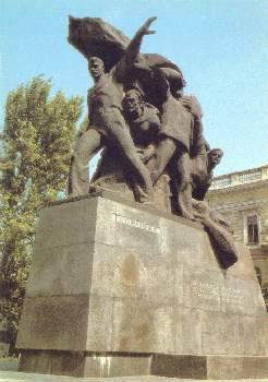 Monument to sailors from Potemkin ironclad