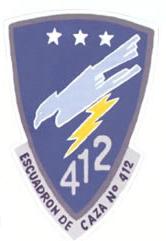 Escudo de combate del Escuadrn de Caza N 412 del Grupo Areo N 4 de la FAP