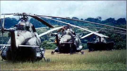 Helicpteros tipo Mil Mi-17 de la Aviacin del Ejrcito de Per