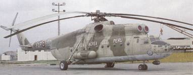Helicptero tipo Mil Mi-6 Hook de la Fuerza Area del Per