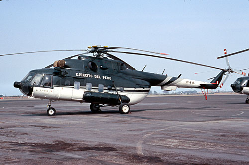 Helicptero tipo Mil Mi-8T Hip de la Aviacin del Ejrcito del Per